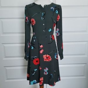 Loft - Long Sleeve Floral Dress